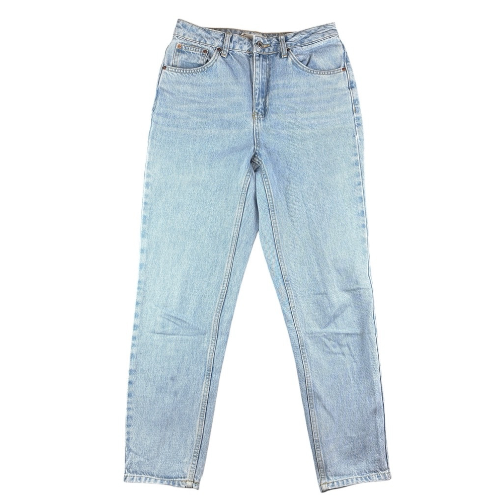 Topshop Mom Jeans Size W28 Moto Light Blue